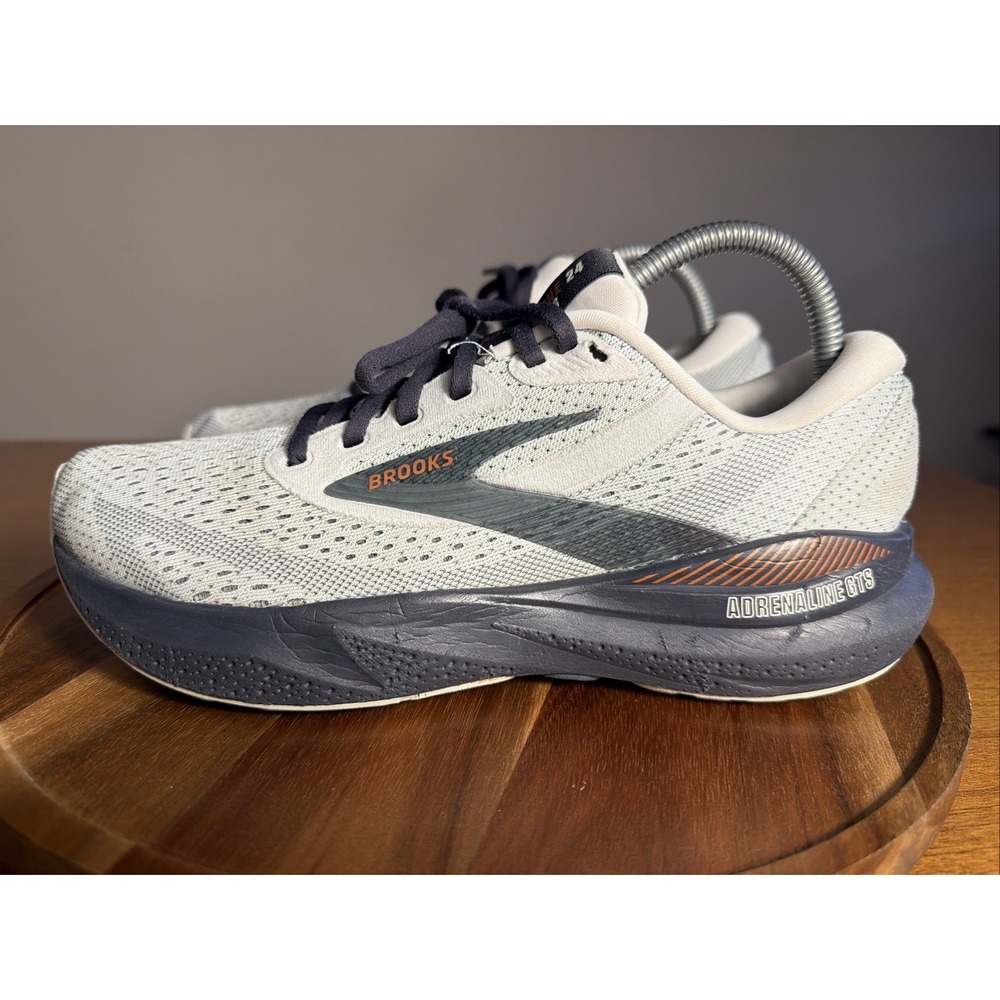 Brooks Adrenaline GTS 24 Shoes Womens 8.5 B Green Road Running Athletic Sneakers